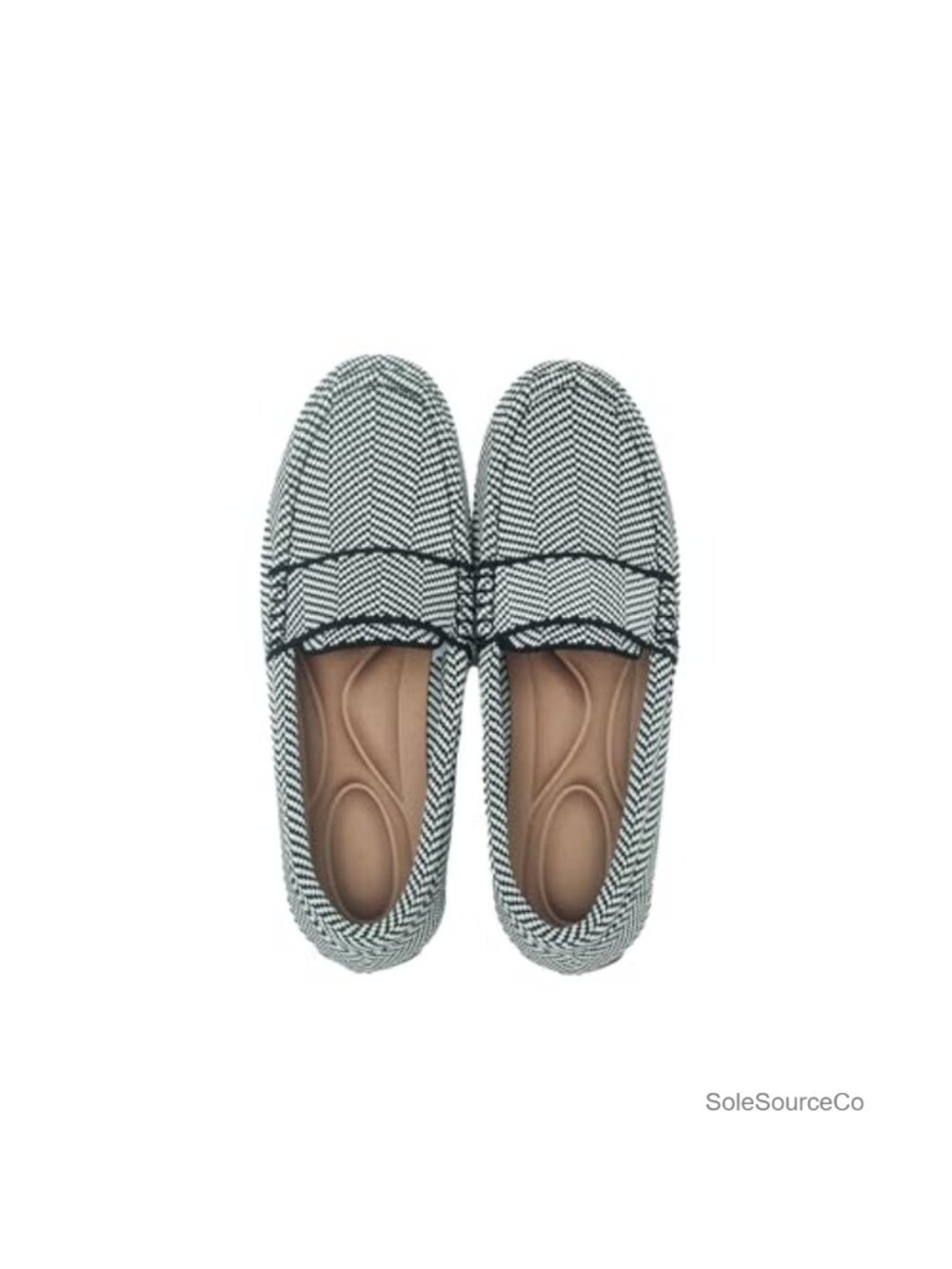 Womens Knit Loafers Memory Foam Slip On Driving Flats Casual Round Toe Shoes
